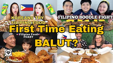 Filipino Food SHOCKED Mukbangers! | Jollibee, Balut & More Taste Tests