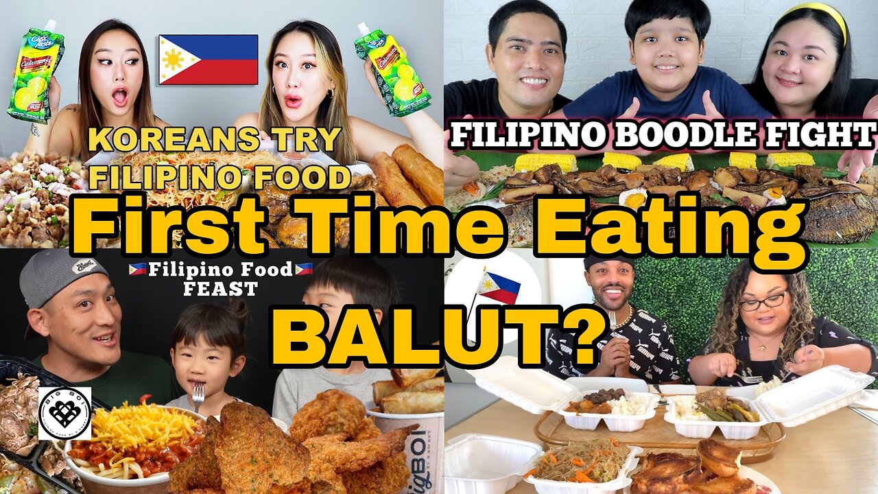 Filipino Food SHOCKED Mukbangers! | Jollibee, Balut & More Taste Tests