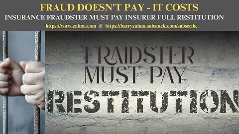 FRAUD DOESN'T PAY - IT COSTS