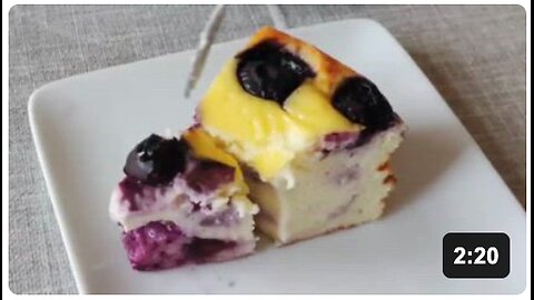 Easiest Blueberry Yogurt Cake / No Added Sugar, No Oil, No Flour / Gluten Free Recipe
