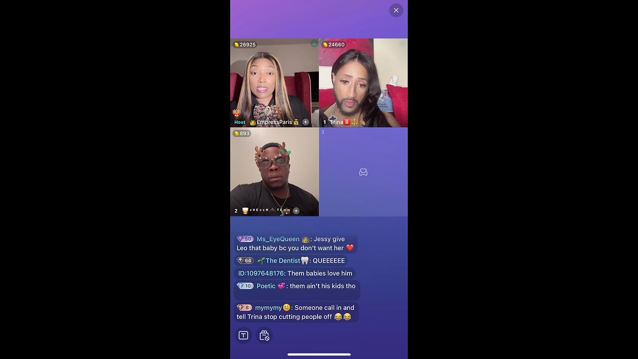 EMPRESS PARIS AND TRINA B INTERVIEW LEO AND JESSE BIGO LIVE PANEL