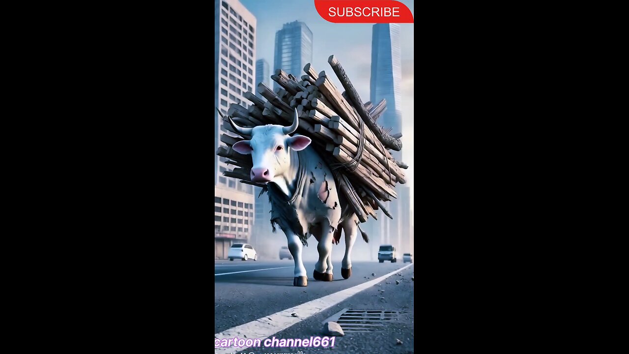 cow 🐄🐮 cutting wood 🪵🪵 cartoon channel661 cow 🐄🐮 cutting wood 🪵🪵