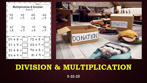 DIVISION AND MULTIPLICATION: HOW THE LORD WE HAVE WHEN WE PLACE IT IN JESUS' HANDS BLESSES MANY.