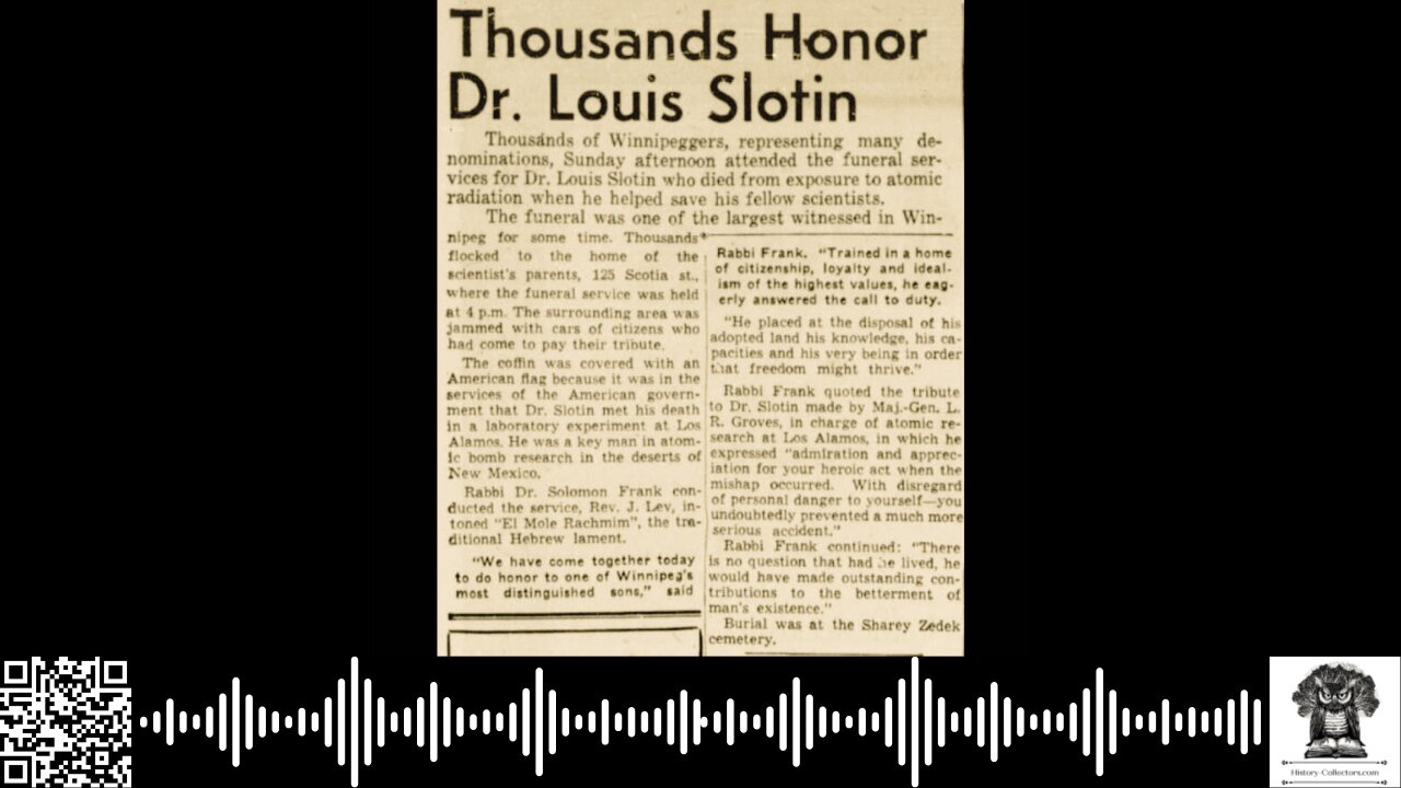 #OnThisDate May 21, 1946: Atomic Accident