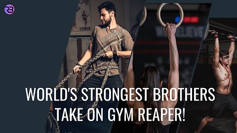 World's Strongest Brothers Take On Gym Reaper! 🔥 Log & Bench Press Session