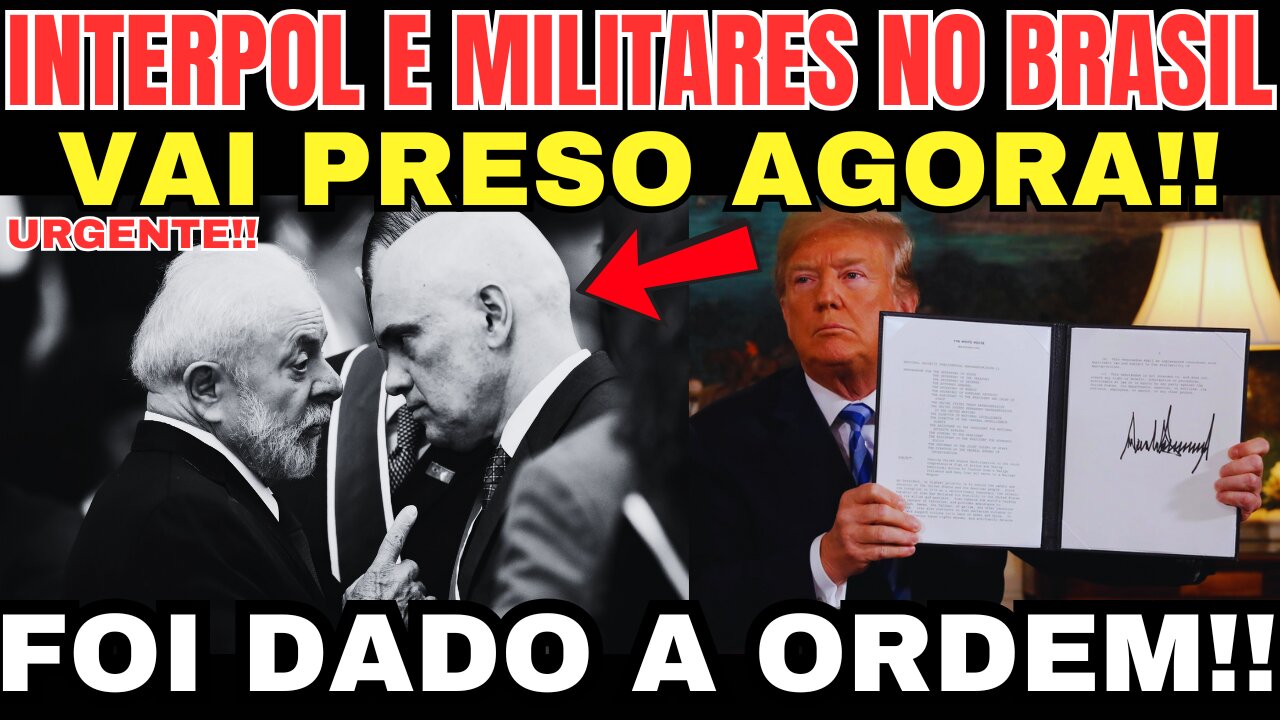 TRUMP ACIONA INTERPOL E MILITARES! INVASÃO NO BRASIL À VISTA! AVISO URGENTE! 🚨