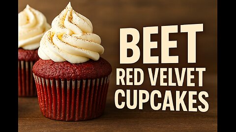 Beet Red Velvet Cupcakes | Plant-Based Color Meets Indulgence