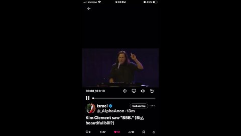 Kim Clement saw "BBB." (Big, beautiful bill?)