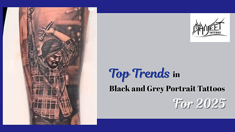 Top Trends in Black and Grey Portrait Tattoos for 2025