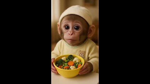 Different monkeys, different foods — but the smile stays the same 😄🐒🍌🍉🍇
