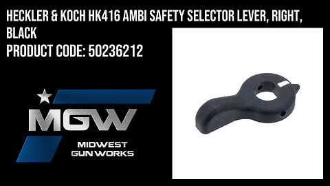 Heckler & Koch HK416 Ambi Safety Selector Lever, Right, Black - 50236212