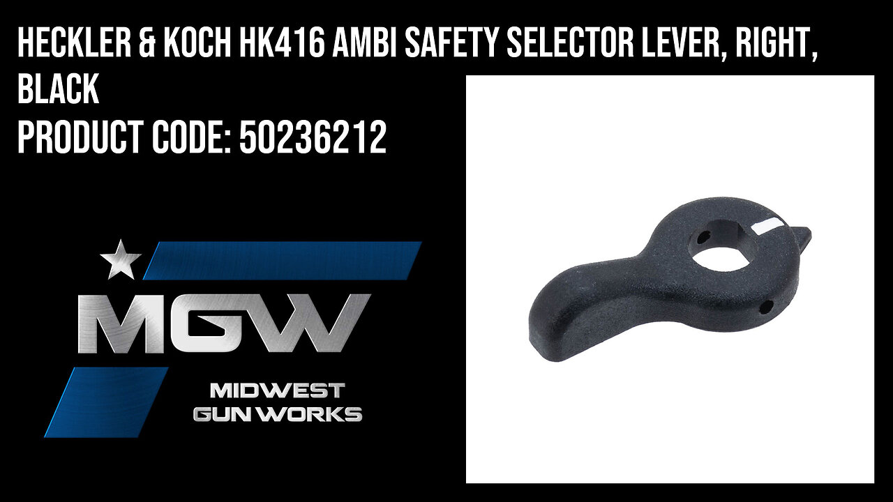 Heckler & Koch HK416 Ambi Safety Selector Lever, Right, Black - 50236212