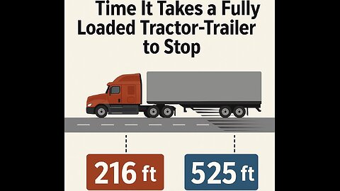 Why Trucks Can’t Stop Like Cars 😳