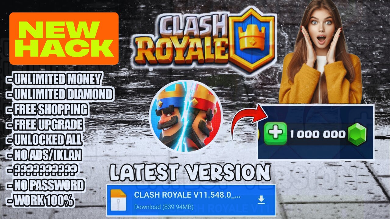 How to download Clash Royale MOD MENU 2025 | Clash Royale Hack🔥 Unlimited coins and gems