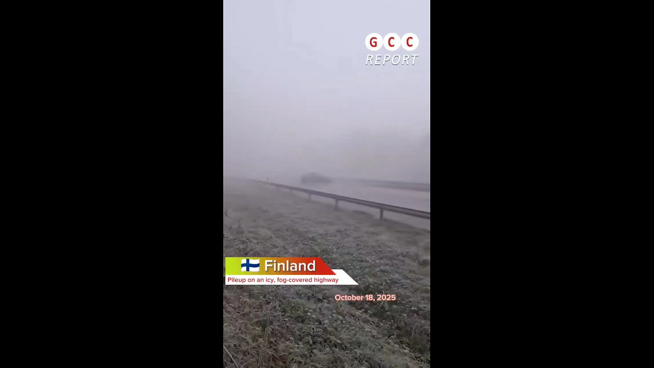 #Finland #Lahti #Accident #Fog #Ice #Crash #climate #anomaly #climatecrisis #weather #destruction