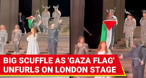 Gaza Flag Flies At Royal Opera House Stage In London; And Then Scuffle Breaks Out...