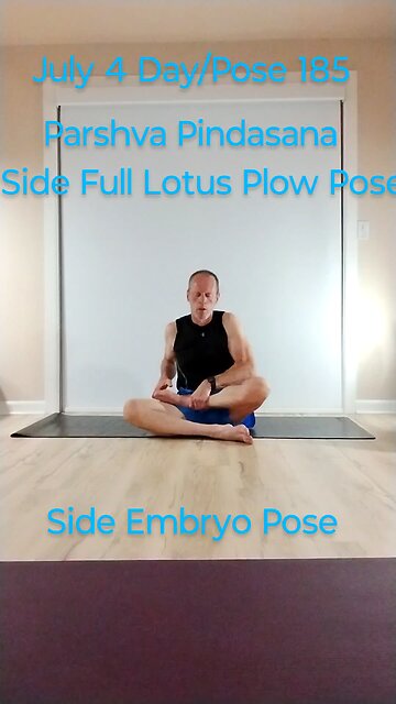 Parshva Pindasana / Side Full Lotus Plow Pose