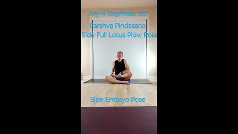 Parshva Pindasana / Side Full Lotus Plow Pose