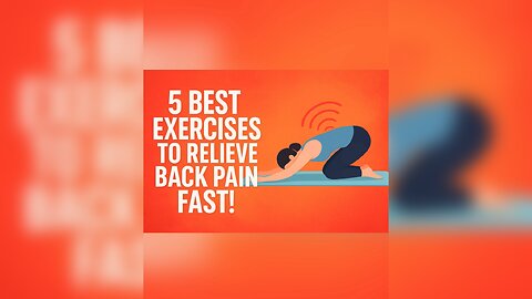 5 best exercises to relieve back pain fast 🔥