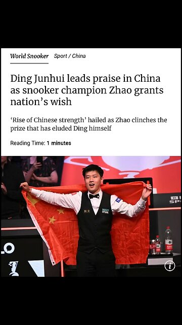 Chinese snooker trailblazer Ding Junhui has led the tributes at home