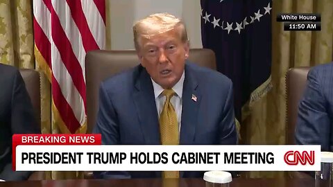 Watch President Trump and DHS Secretary Noem address Texas floods at Cabinet meeting