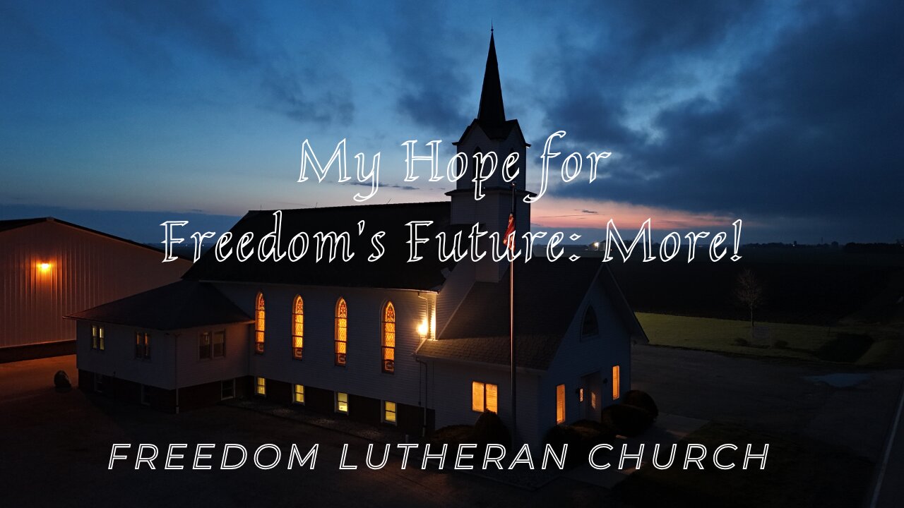"My Hope for Freedom: More!" April 27, 2025