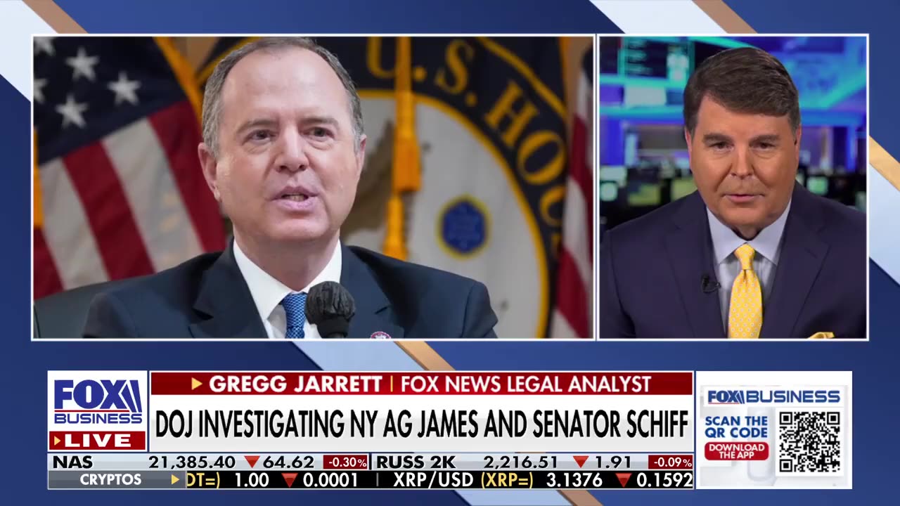 Letitia James and Adam Schiff are the ones 'guilty of retribution': Gregg Jarrett