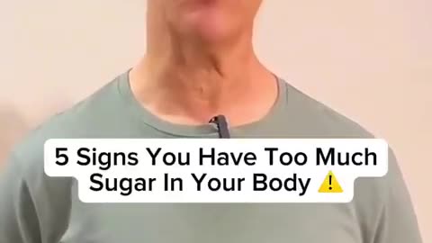 5 Signs you have too much sugar in your body...