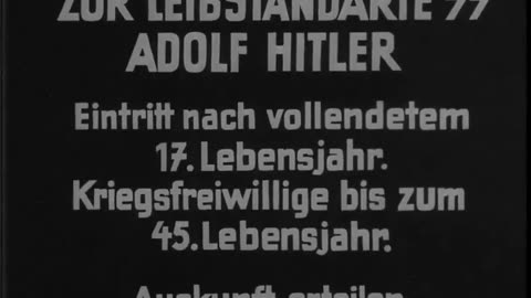 WW2 German Leibstandarte SS Recruiting Video