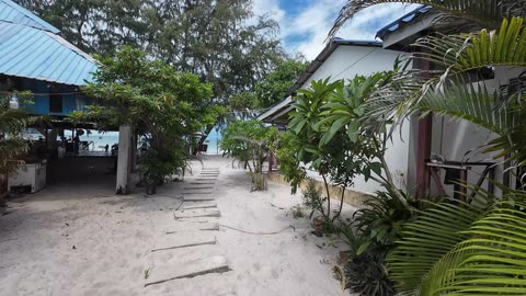 Sweet time bungalows in Koh Rong Somloem island, Cambodia walkthrough 4K/60fps 2025