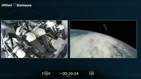 OVNI noir près de l'équipage SpaceX Crew 11