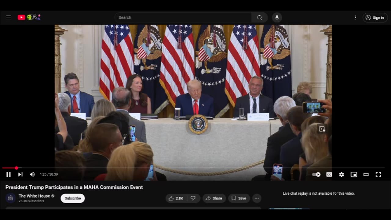 President Trump Participates in a MAHA Commission Event