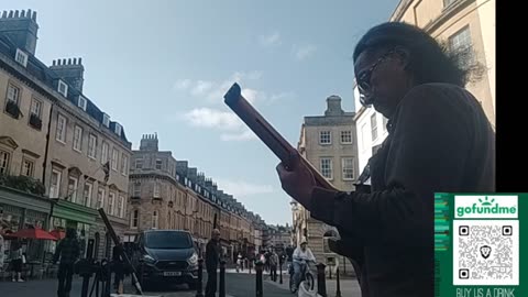 Jazz Nano Street Edition: Busking in Bath, England: 2025 Tour in UK