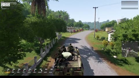 Arma 3: Multiplayer game, playing as Chernarus Naval Infantry commander