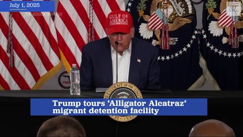Trump Tours ‘ALLIGATOR ALCATRAZ’ Migrant Detention Center In Florida | TRENDING