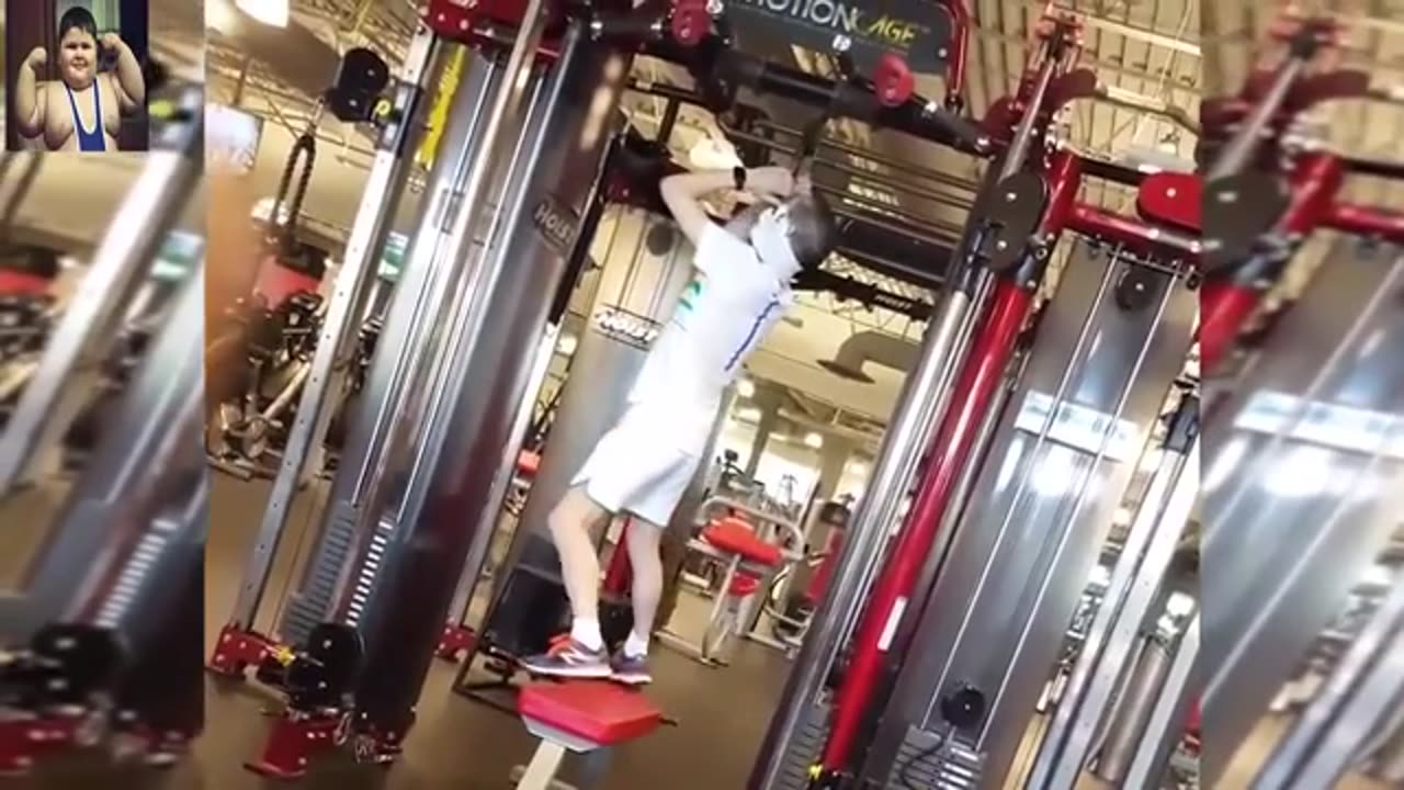 Funny people getting hurt at gym