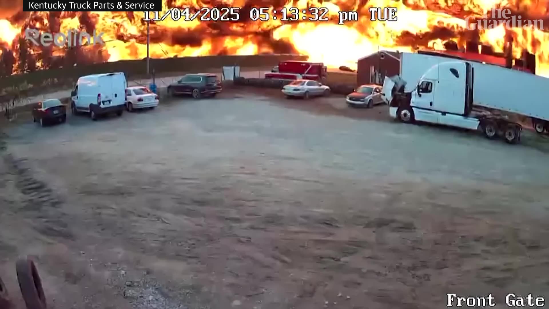 CCTV captures moment UPS cargo plane crashes near Kentucky airport