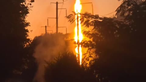 Electric fire spreads quickly
