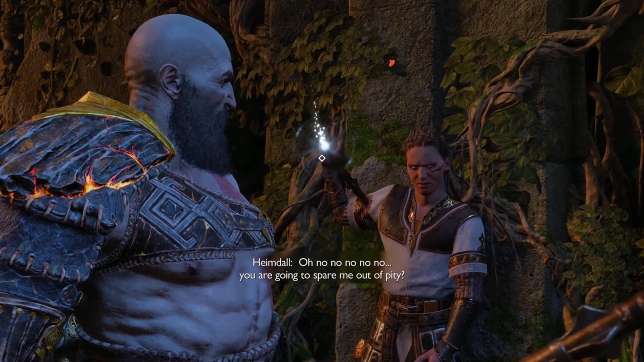 Finally get to beat up this skinny butt (Boss Fight - Heimdall).