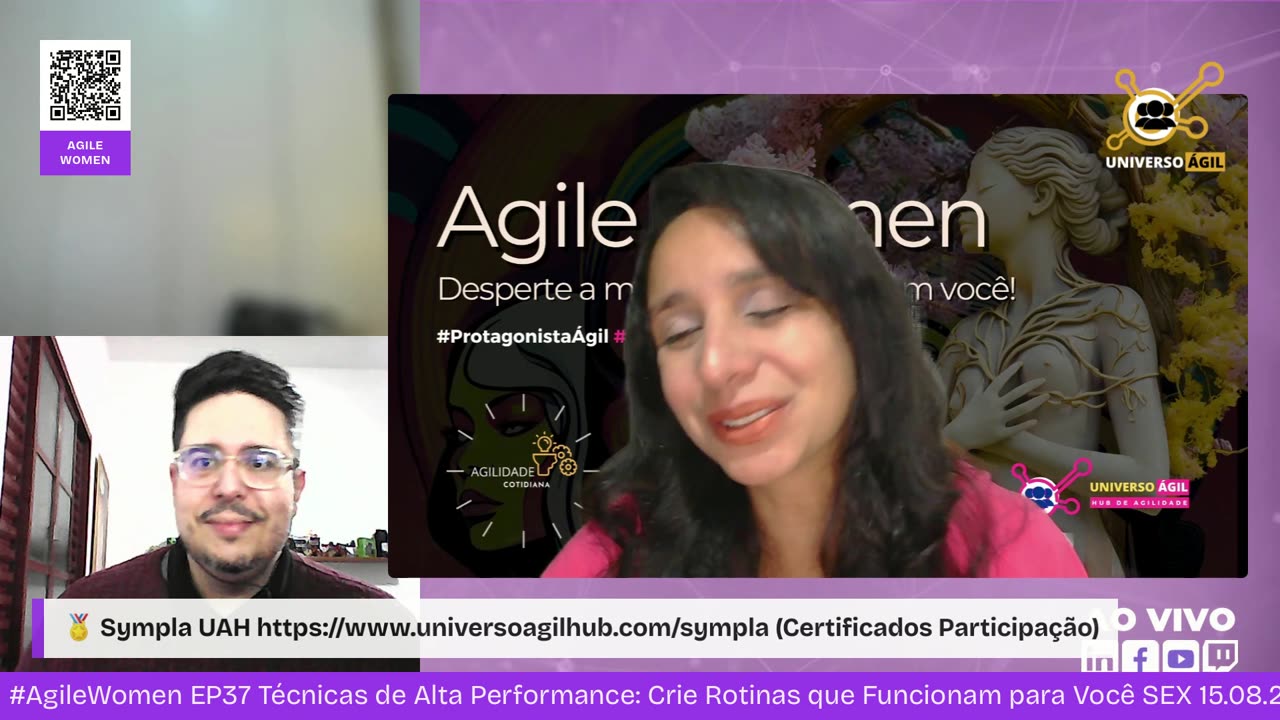 #AgileWomen EP37 Técnicas de Alta Performance: Crie Rotinas que Funcionam para Você SEX 15.08.25 18h01