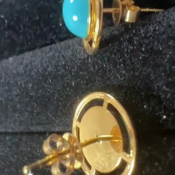 20250725-7 Natural Original Sterling Treatment Sleeping Beauty Turquoise Ring Hold Nature's Hand