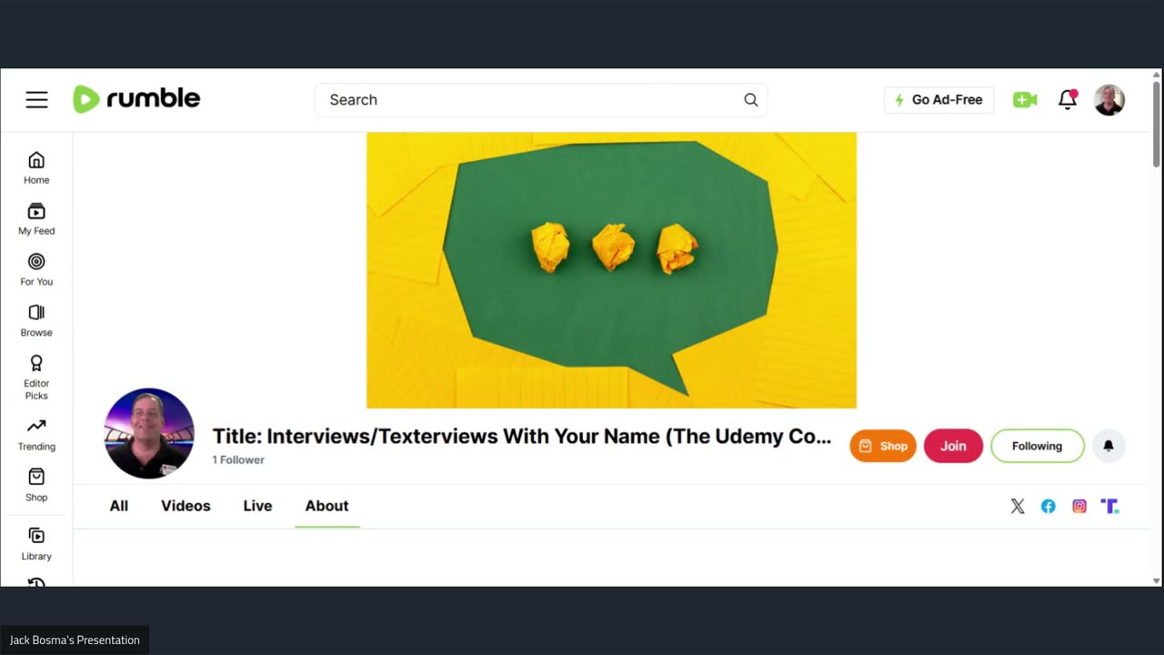 Title: Interviews/Texterviews With Your Name (The Udemy Course Creation) 250110