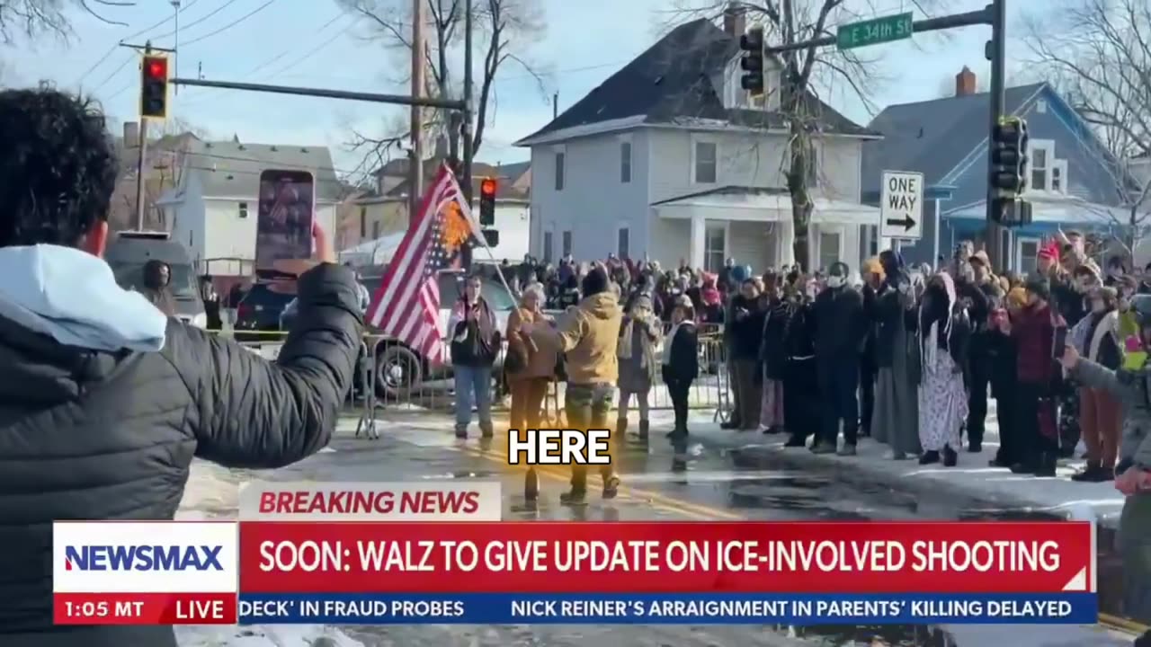 Flag-Burning Protest Erupts in Minneapolis Following ICE-Related Incident