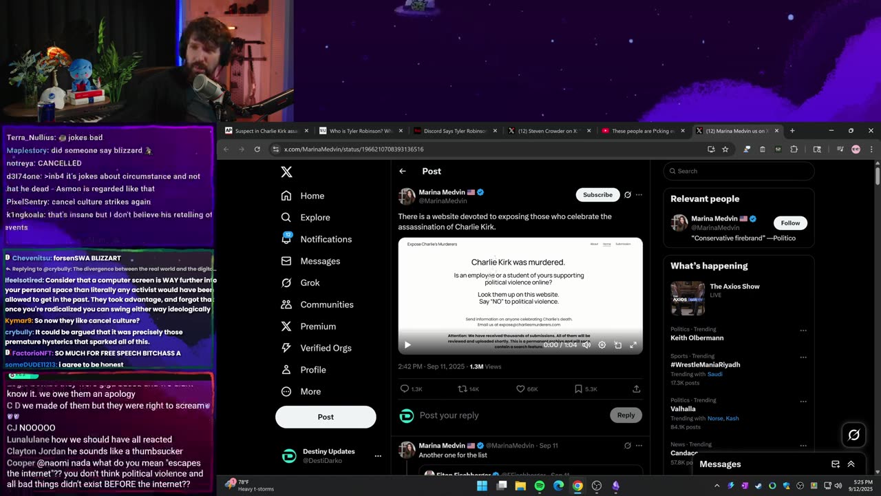 [Mirror] Destiny YouTube Stream