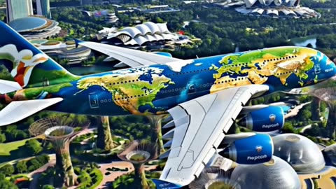 Stunning #A380 World Map Like part of #Nature #Aviation #AeroArduino
