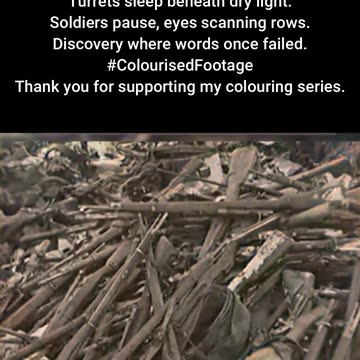 Soviet Troops Find Abandoned Tank Cache 1943 #ColourisedHistory