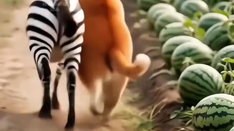 Big Orange Cat's Watermelon Mission 🍉 | Funny AI Animated Story #cat #animatedstory
