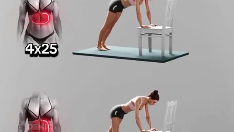 "Chair Workout for Abs 🔥✨" --- No gym? No problem!