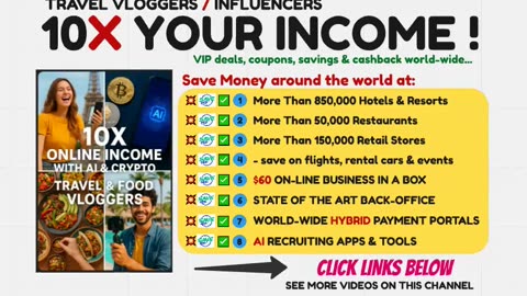 SAVE CLUB - TRAVEL & FOOD VLOGGERS USE AI & CRYPTO MODELS TO 10X THEIR INCOME - TOP TEAM ROB BUSER