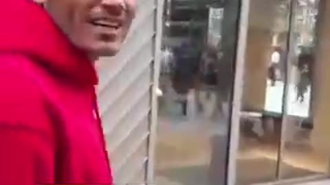 ❗️The situation in Germany, a Syrian refugee follows German women, looks at their butts